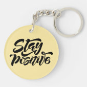 Bleibe Gelb Schlüsselanhänger (Rückseite)