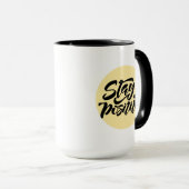 Bleibe Gelb Tasse (VorderseiteRechts)