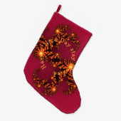 Bleibe gesegnet haben einen schönen Tag Großer Weihnachtsstrumpf (Vorderansicht (hängend))