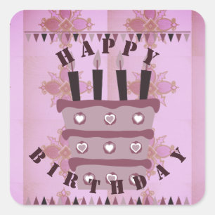 Bleibe gesegnet, vielleicht haben Sie viel mehr Gl Quadratischer Aufkleber