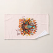 Bleibe gesegnet Y'all mit farbenfroher Türkei Badhandtuch Set (Handtuch)