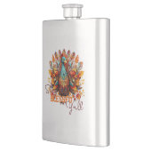 Bleibe gesegnet Y'all mit farbenfroher Türkei Flachmann (Links)