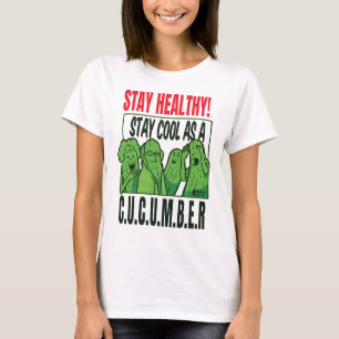Bleibe Gesund Bleibe Coole Frauen Weiß T-Shirt
