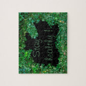 Bleibe gesund mit grüner Ivy Puzzle (Vertikal)