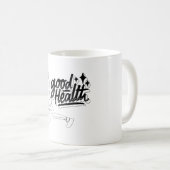 bleibe gesundes Motivationsdesign Kaffeetasse (VorderseiteRechts)