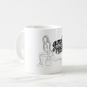 bleibe gesundes Motivationsdesign Kaffeetasse (Vorderseite Links)