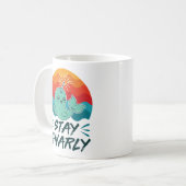 Bleibe Gnarly Niedlich Narwhal Narwhals Lover Kaffeetasse (Vorderseite Links)