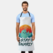Bleibe Gnarly Niedlich Narwhal Narwhals Lover Schürze (Getragen)