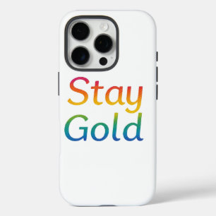 Bleibe Gold iPhone Cover