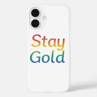 Bleibe Gold iPhone Cover