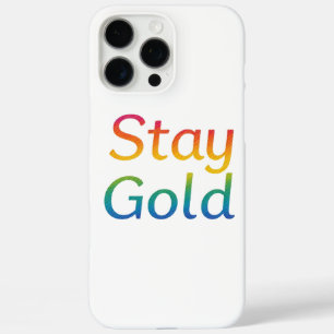 Bleibe Gold iPhone Cover