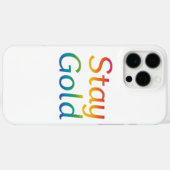 Bleibe Gold iPhone Cover (Rückseite (Horizontal))