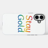 Bleibe Gold iPhone Cover (Rückseite (Horizontal))