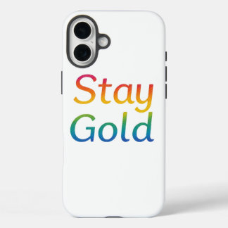 Bleibe Gold iPhone Cover