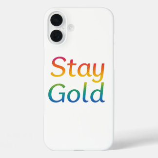 Bleibe Gold iPhone Cover