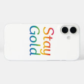 Bleibe Gold iPhone Cover (Rückseite (Horizontal))