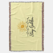 Bleibe Golden - Gemütlicher Komfort mit einer Touc Decke (Vorderseite Vertikal)