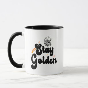 Bleibe Golden Groovy Retriever Dog Animal Pet Love Tasse