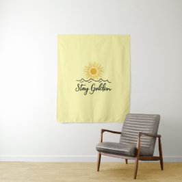 Bleibe goldenes Tapestry - Eine Touch der Wärme Wandteppich