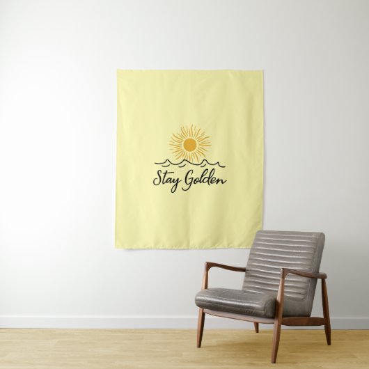 Bleibe goldenes Tapestry - Eine Touch der Wärme Wandteppich (Beispiel)
