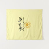 Bleibe goldenes Tapestry - Eine Touch der Wärme Wandteppich (Vorderseite (Horizontal))