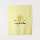 Bleibe goldenes Tapestry - Eine Touch der Wärme Wandteppich (Vorderseite)