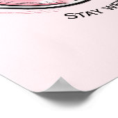 Bleibe Goth Pink Eye Creepy Horror Wicca Poster (Ecke)