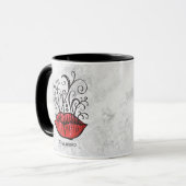 Bleibe Gothic Lips Tattoo Oddity Tasse (Vorderseite Links)