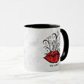 Bleibe Gothic Lips Tattoo Oddity Tasse (VorderseiteRechts)
