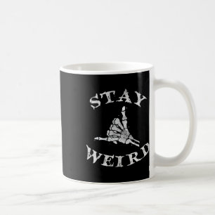 Bleibe Gothic Skeleton Hand Shaka Kaffeetasse