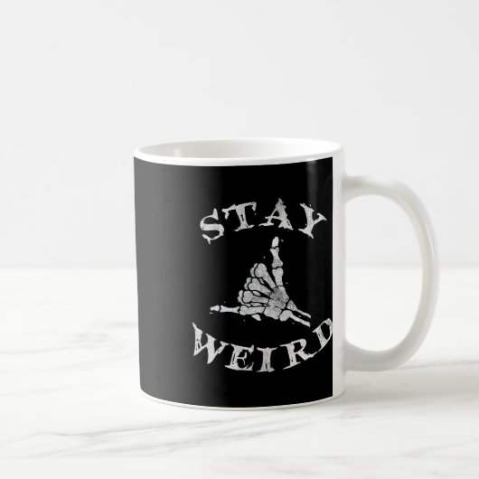 Bleibe Gothic Skeleton Hand Shaka Kaffeetasse (Rechts)