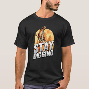 Bleibe Grabgold Silbersteine Mineralienvorschau T-Shirt