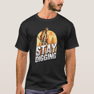 Bleibe Grabgold Silbersteine Mineralienvorschau T-Shirt