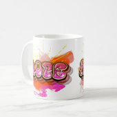 Bleibe Graffiti HOPE Graphic Kaffeetasse (Vorderseite Links)