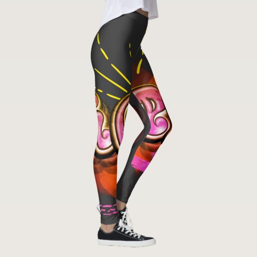 Bleibe Graffiti HOPE Graphic Leggings (Rechts)