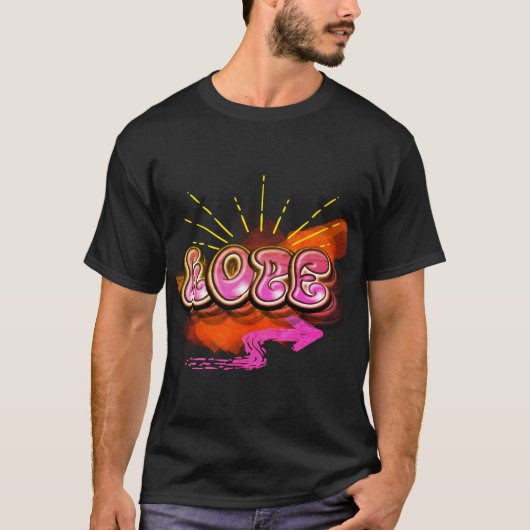 Bleibe Graffiti HOPE Graphic T-Shirt (Vorderseite)