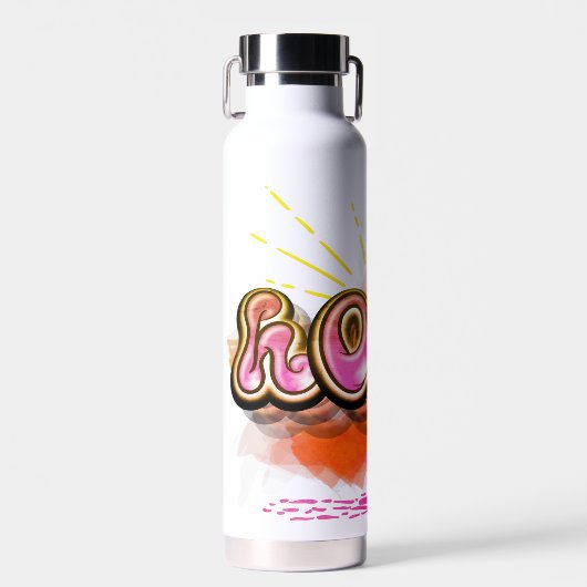 Bleibe Graffiti HOPE Graphic Trinkflasche (Vorne)