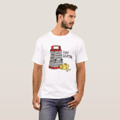 Bleibe Grateful Funny Cheese Puff T-Shirt (Vorne ganz)