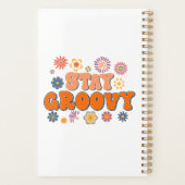 Bleibe Groovy Blume Power Retro Jahr Planer (Rückseite)