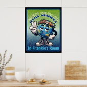 Bleibe Groovy in [MEIN NAME S] Room Poster (Küche)