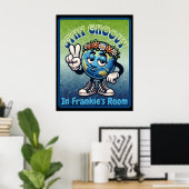 Bleibe Groovy in [MEIN NAME S] Room Poster (Heimbüro)