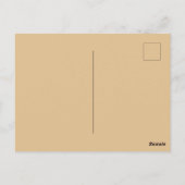 Bleibe Groovy mit einem Splash aus Rot und Gelb Postkarte (Rückseite)