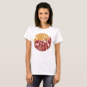 Bleibe Groovy mit einem Splash aus Rot und Gelb T-Shirt