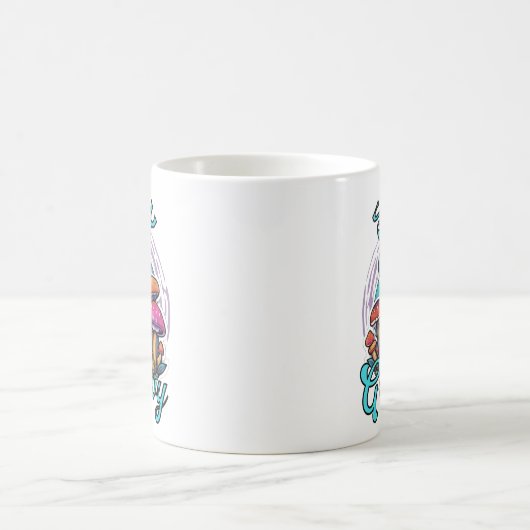 Bleibe Groovy Mushroom Kaffeetasse (Mittel)