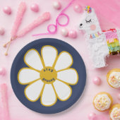Bleibe Groovy Niedlich Retro Daisy Blume Paper Tel Pappteller (Party)