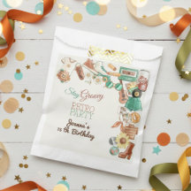 Bleibe Groovy Retro Geburtstagsparty