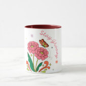 Bleibe Groovy Tasse (Zentrum)