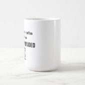 Bleibe Grounded - lustiges Kaffeekofferat -  Kaffeetasse (Mittel)