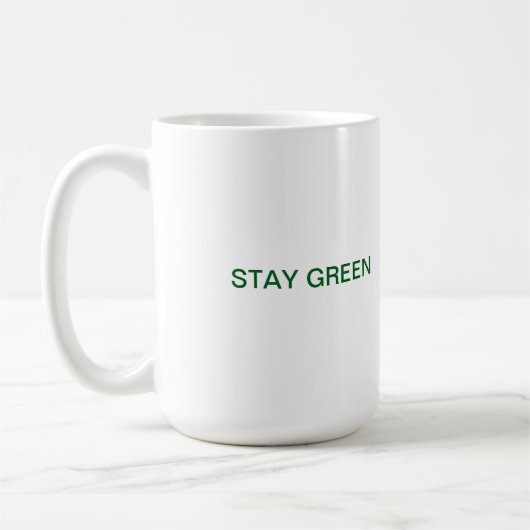 Bleibe grüne Tasse (Links)