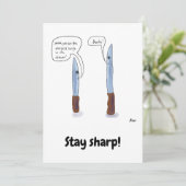 Bleibe Grußkarte Feiertagskarte (Stehend Vorderseite)